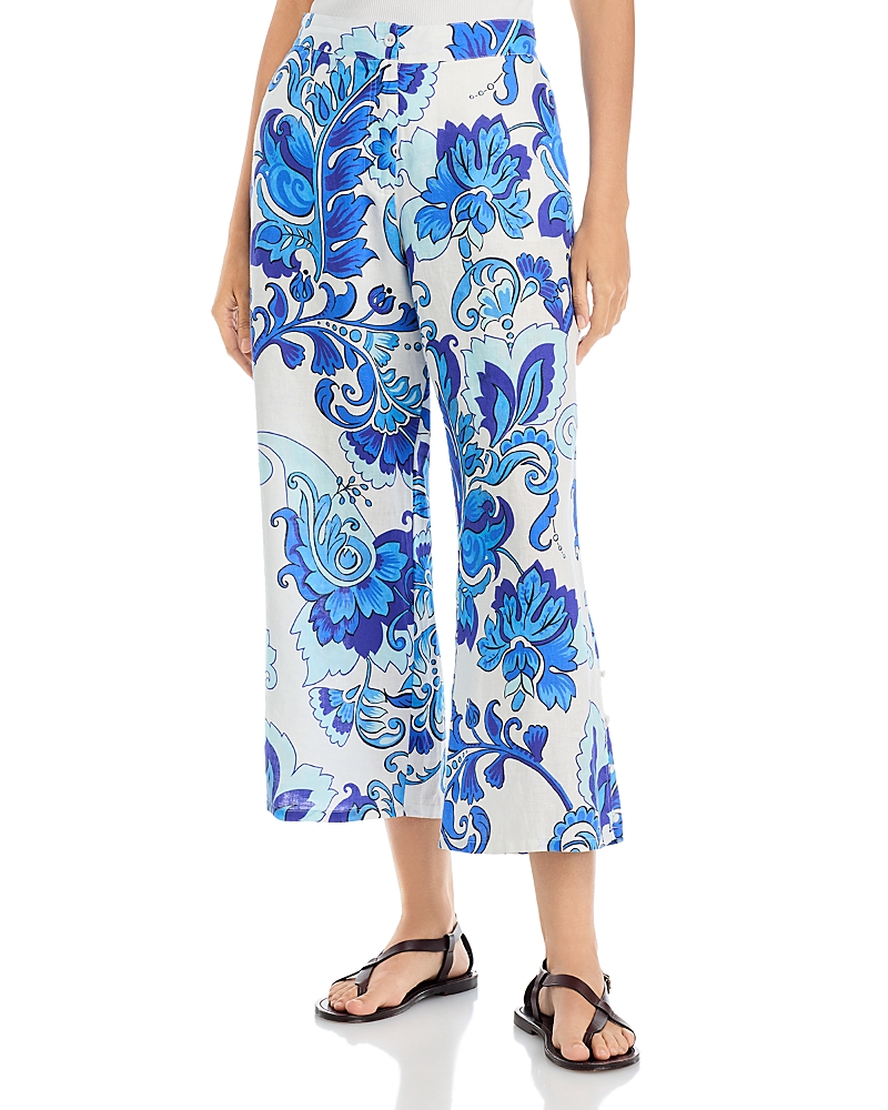Johnny Was Naidda Crop Linen Pants