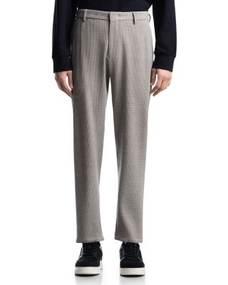 Waffle Effect Virgin Wool Trousers