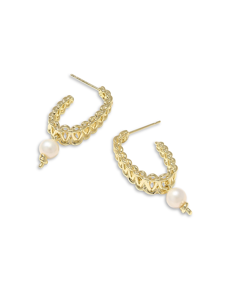 Kendra Scott Gabriella Pearl Hoop Earrings