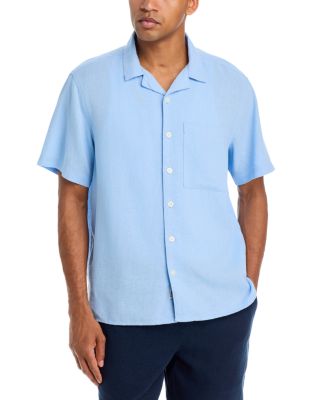 Solid Solid! Linen Short Sleeve Button Up Shirt - Exclusive