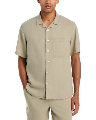 Solid Solid! Linen Short Sleeve Button Up Shirt - Exclusive