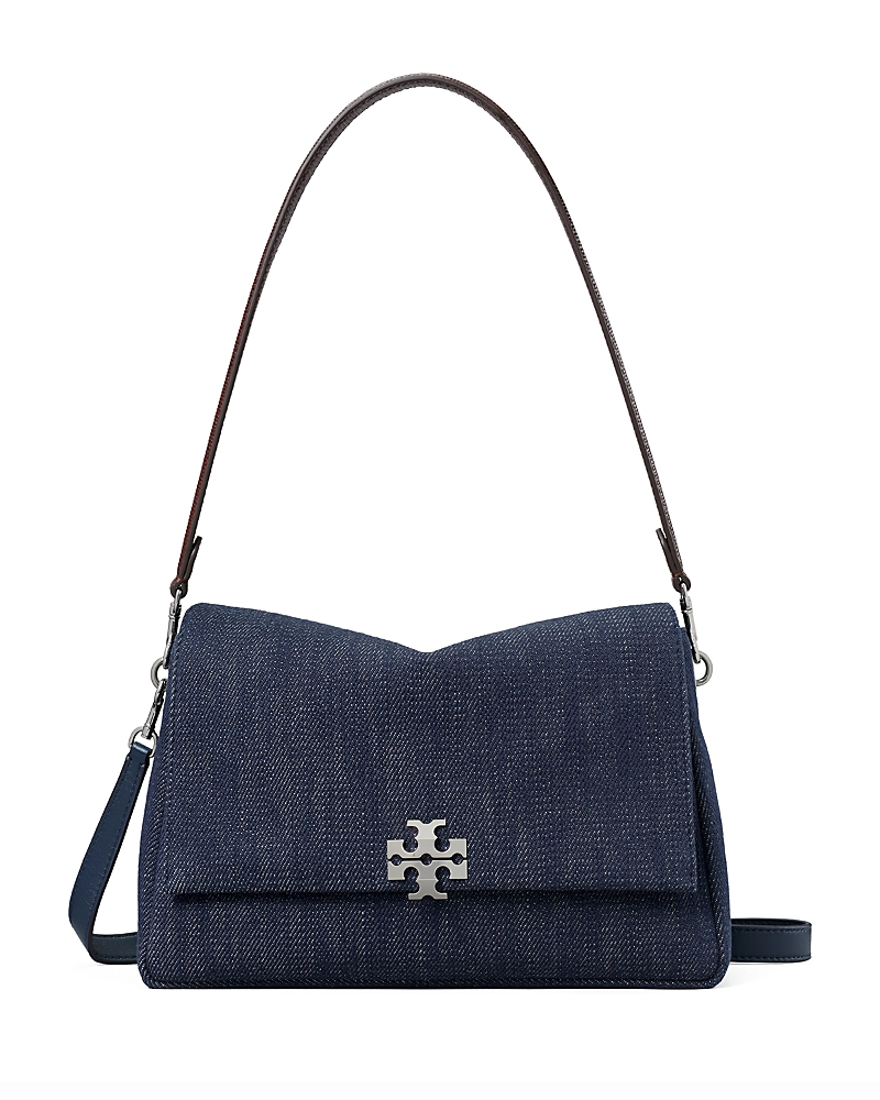 Tory Burch Charlie Denim Shoulder Bag