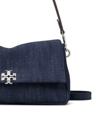 Tory Burch ショルダーバッグ ネイビー ウォレットショルダー Tory Burch Charlie Small Denim Shoulder Bag | Bloomingdale's Handbags