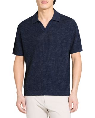 Theory Brenan Polo in Neo Pacific Linen