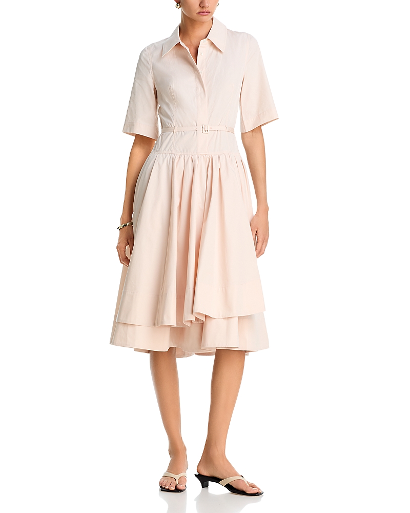 Co Short Sleeve Belted Dress