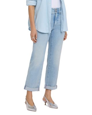Nydj Bailey High Rise Cropped Straight Jeans