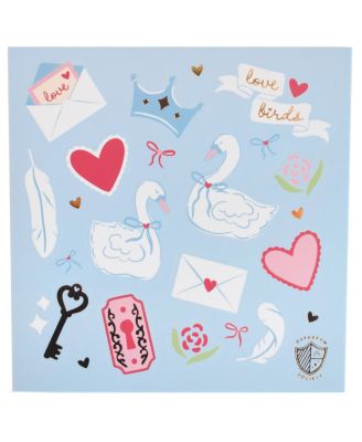  Love Birds Stickers, Set of 4