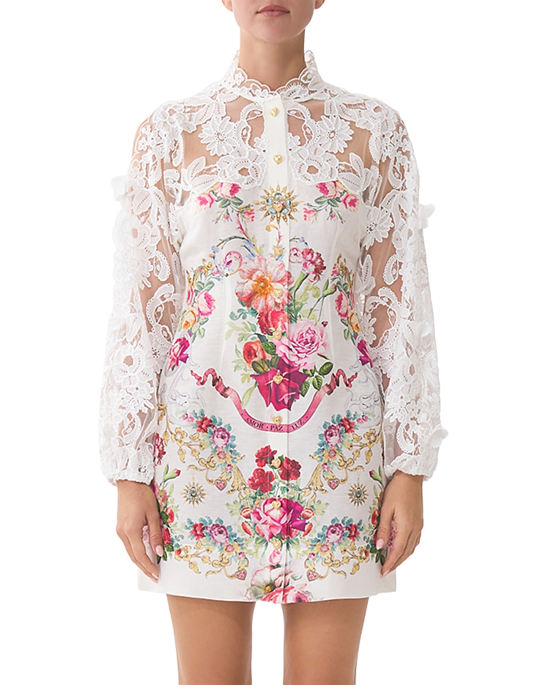 Camilla Lace Sleeve Mini Dress