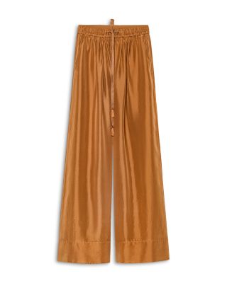 Habotai Silk Drawstring Pants 
