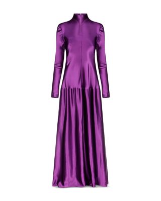 Mila Bias Cut Long Sleeve Dress