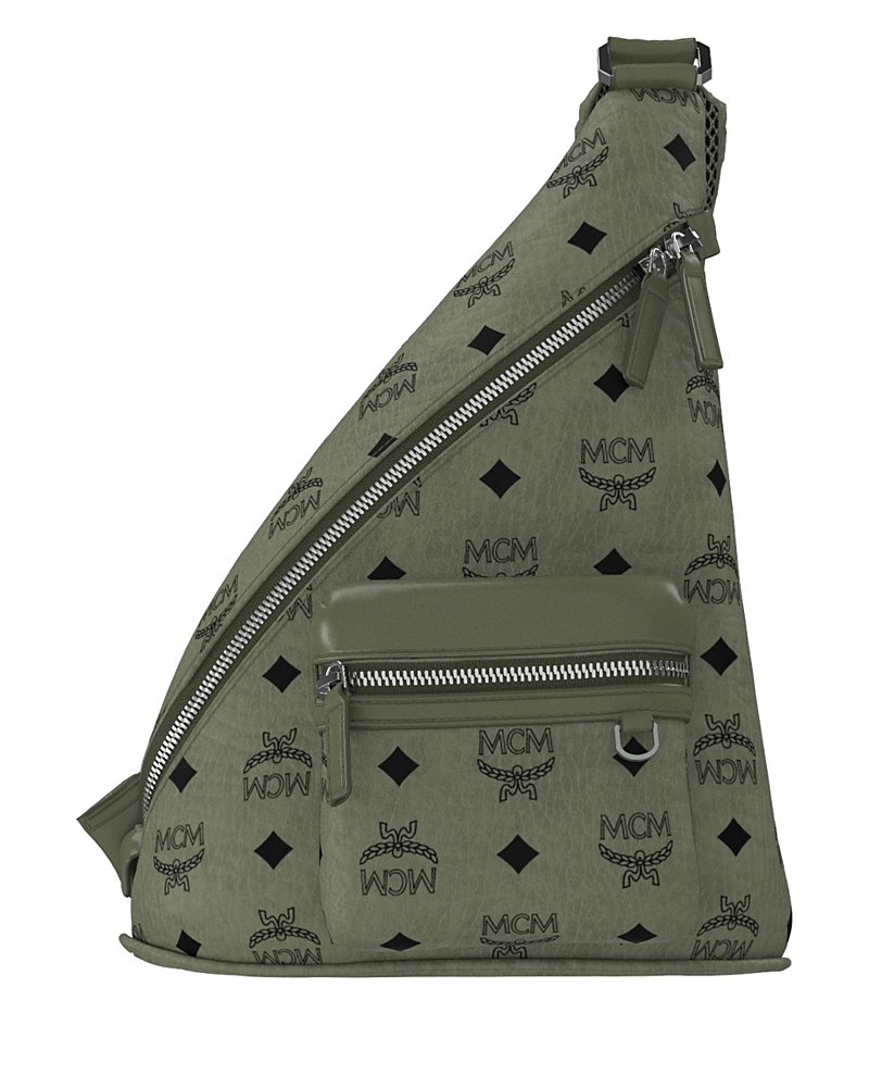 Mcm Aren Logo Pattern Sling Bag
