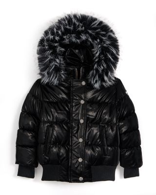 Girls' Kyla Faux Trim Coat - Little Kid, Big Kid