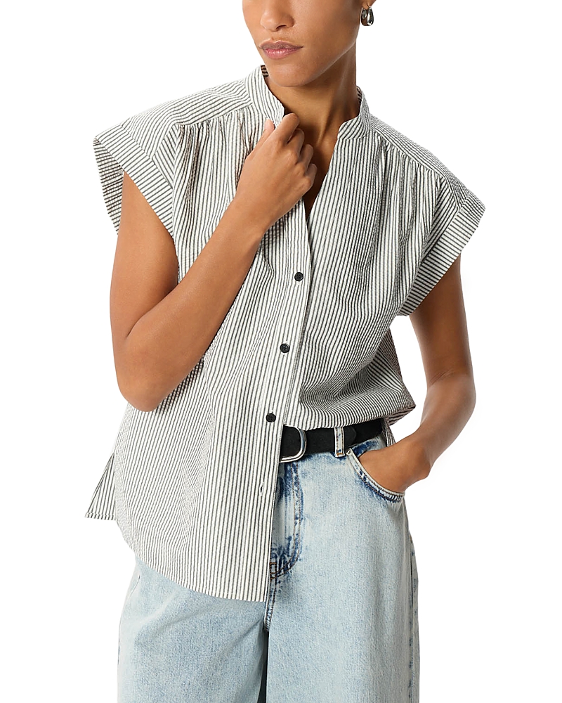 Whistles Seersucker Stripe Shirt