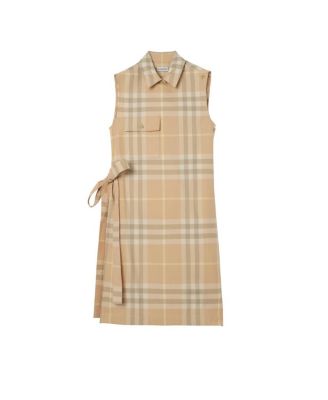 Check Cotton Shirt Dress
