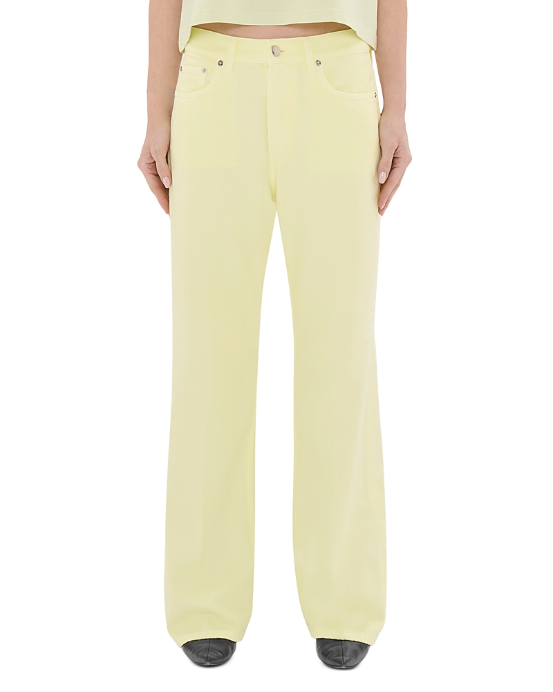 Haikure Winny Soft Ecru Mid Rise Jeans in Lime