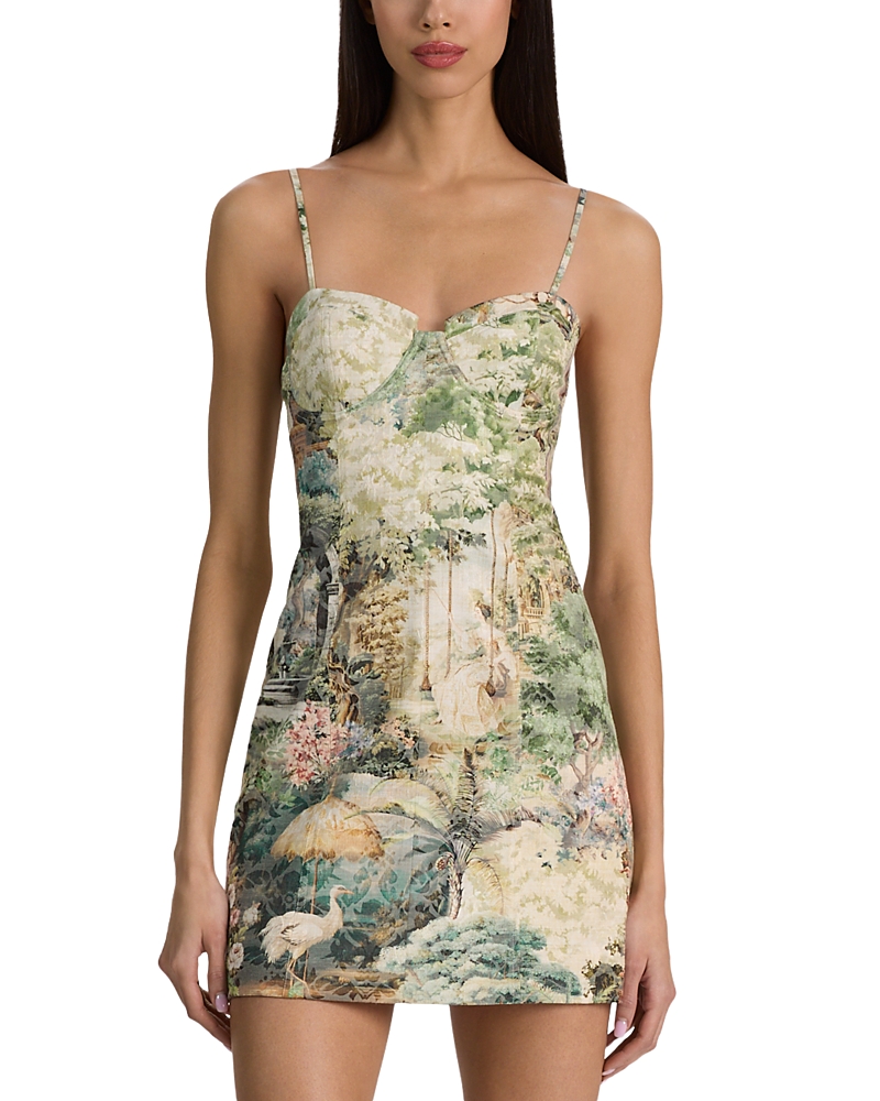 Alice and Olivia Nila Seamed Corset Mini Dress