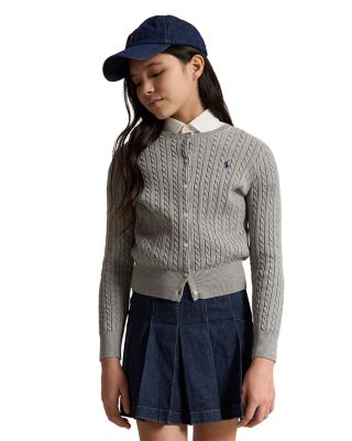 Girls' Mini Cable Cotton Cardigan - Little Kid, Big Kid