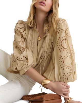 Rhiannon Cut Out Lace Blouse