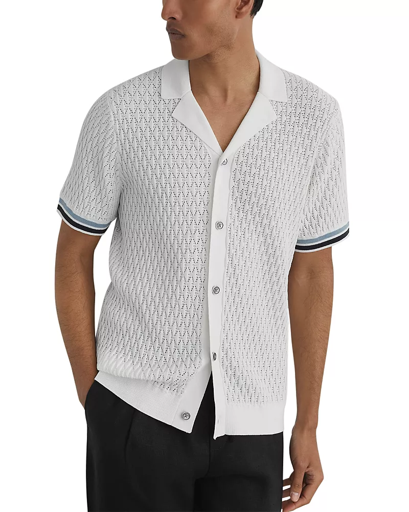 Reiss Bilsby Knit Tape Shirt