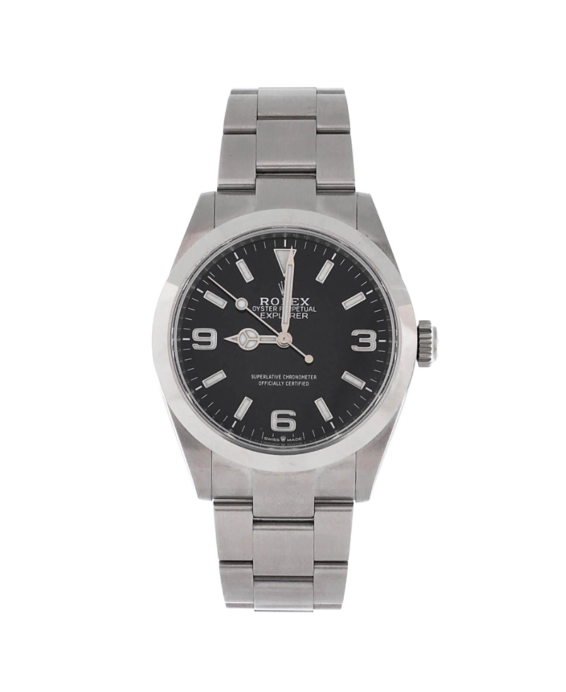 Pre-Owned Rolex Oyster Perpetual Explorer Automatic Watch in Stainless Steel 40mm