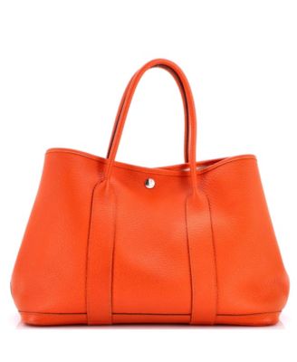 36 Garden Party Tote Leather with Printed Interior