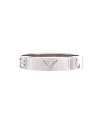  B.zero1 Logo Ring 18K White Gold