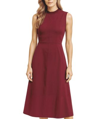 High Neck Satin Dress