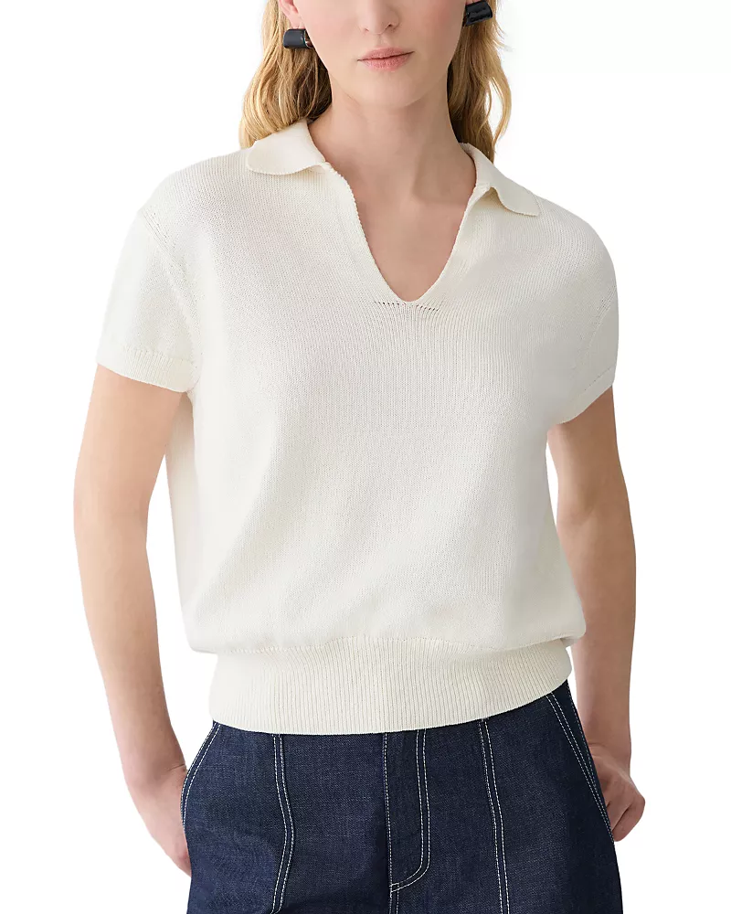 Lafayette 148 New York Pullover Polo Sweater