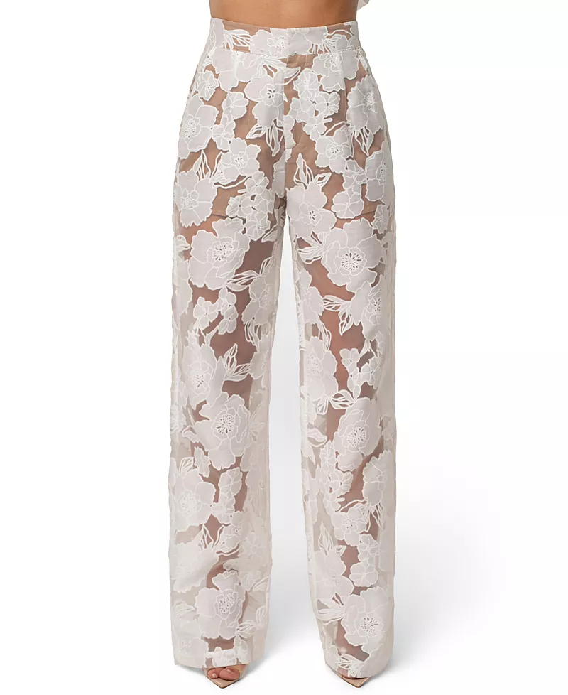 Jluxlabel Organza Floral Pant