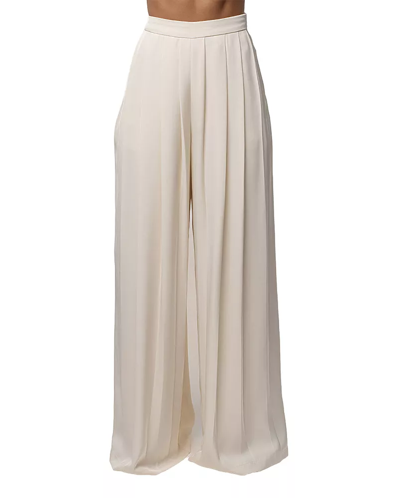 Jluxlabel Clara Wide Leg Pleated Trousers