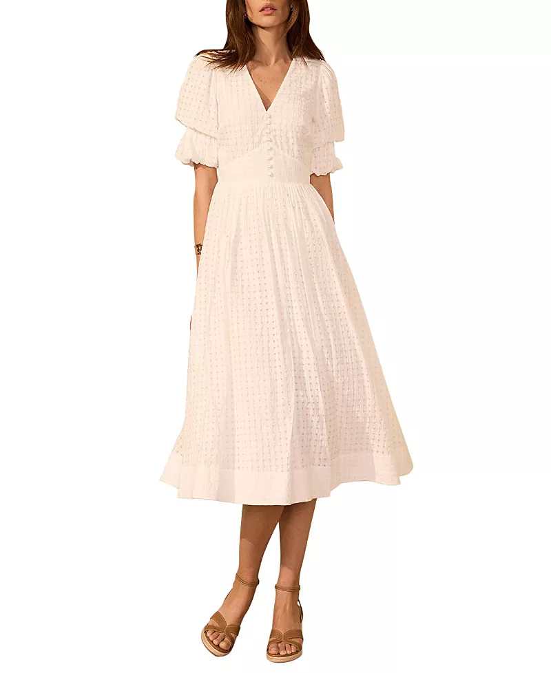 Mint Velvet Women's Checked Midi Dress