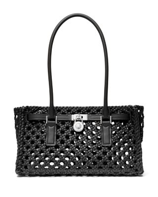 Small East/West Lattice Shoulder Bag