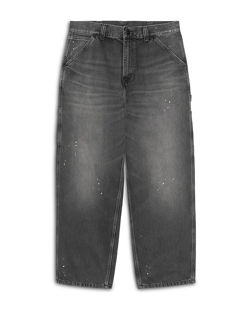 Carhartt Wip Og Single Knee 29.5 Jeans in Black Destroy Wash