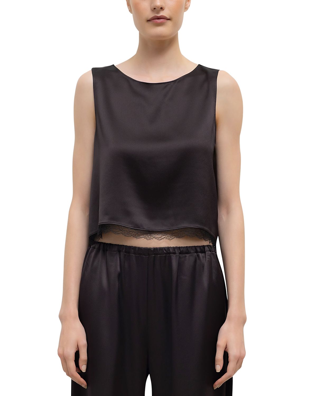 Leset Barb Cropped Top