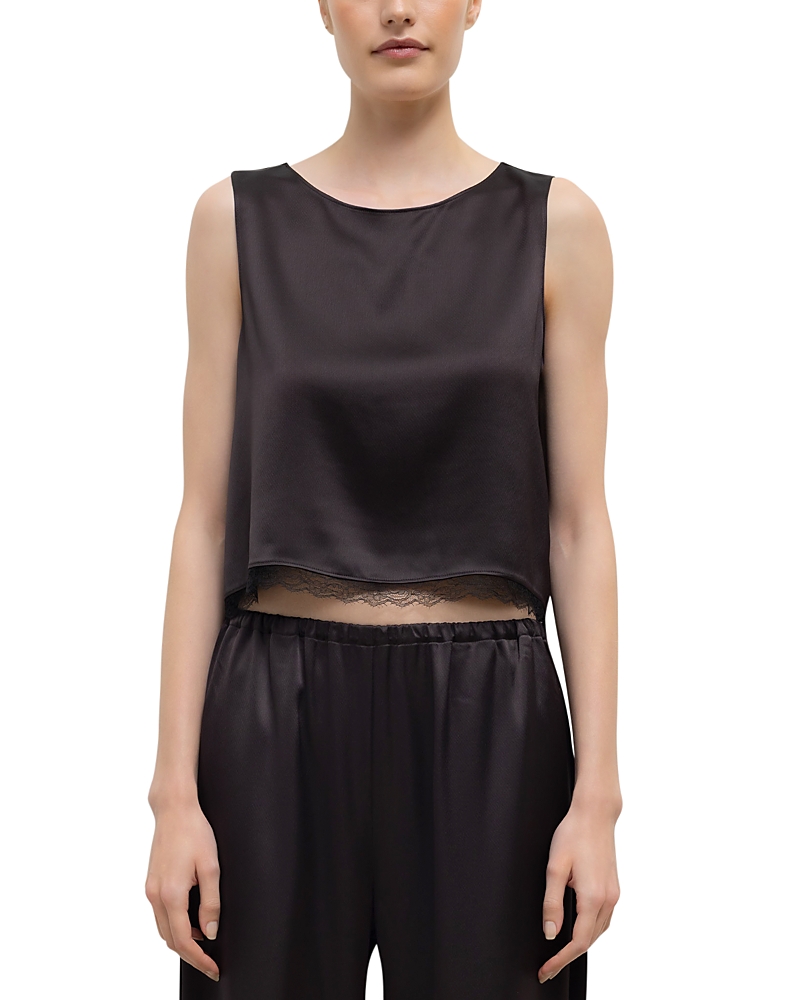 Leset Barb Cropped Top