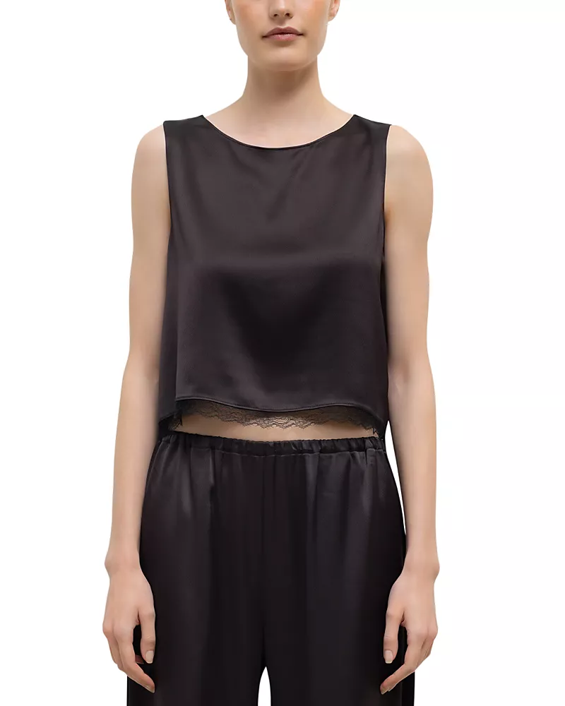 Leset Barb Cropped Top