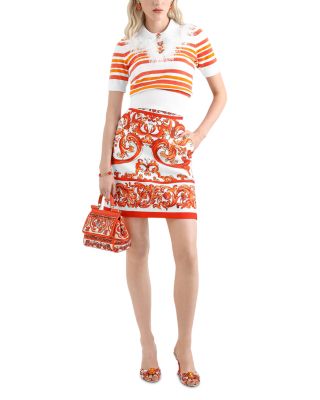 Mini Skirt in Majolica Print