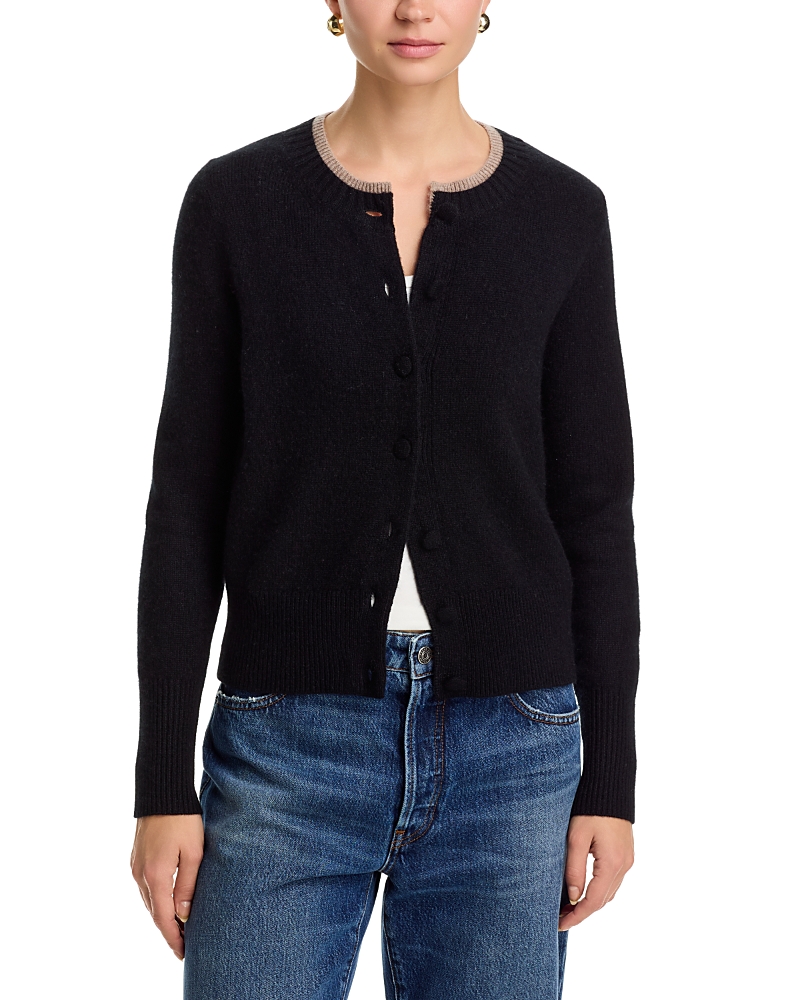 C By Bloomingdale's Cashmere 100% Cashmere Crewneck Cardigan Sweater - Exclusive