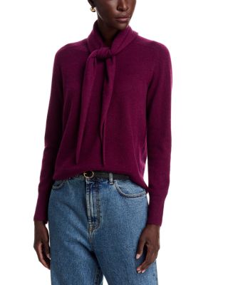C by Bloomingdale's Cashmere — C by Bloomingdale's Cashmere Crewneck Cashmere Sweater With Scarf - Exclusive
