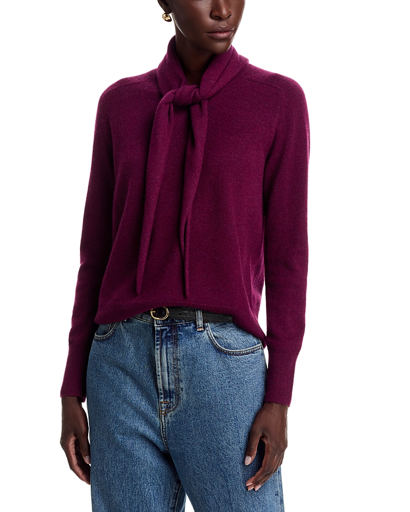 C by Bloomingdale's Cashmere Crewneck Cashmere Sweater With Scarf - Exclusive