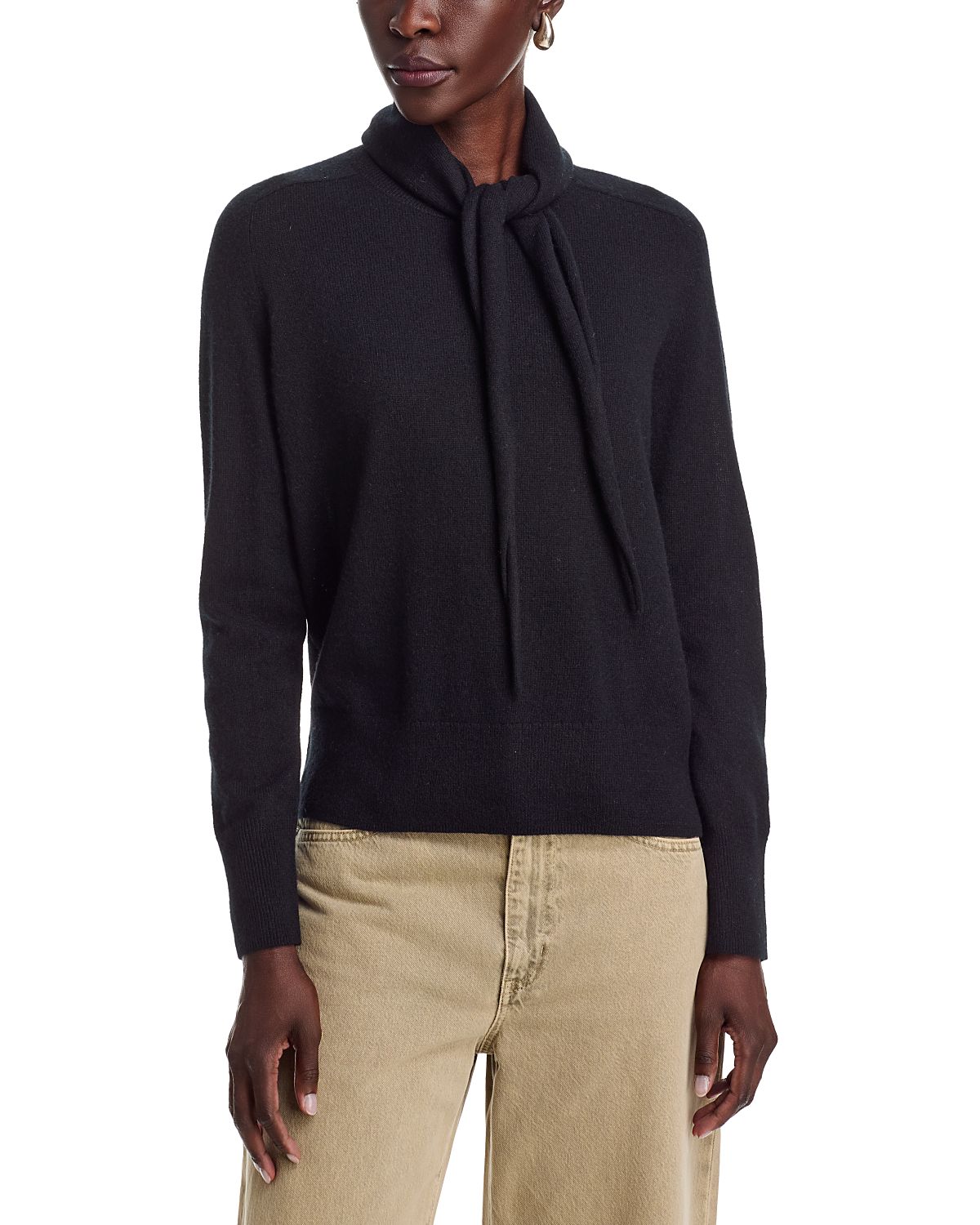 C by Bloomingdale's Cashmere Crewneck Cashmere Sweater With Scarf - Exclusive