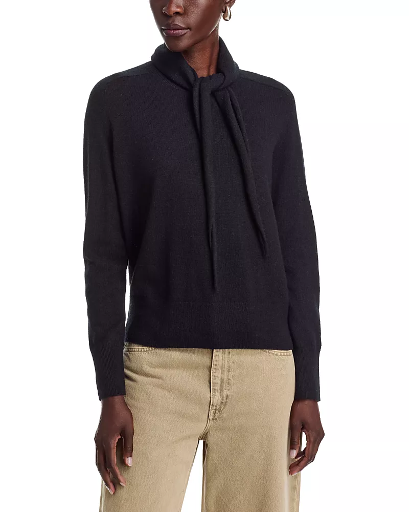 C by Bloomingdale's Cashmere Crewneck Cashmere Sweater With Scarf - Exclusive
