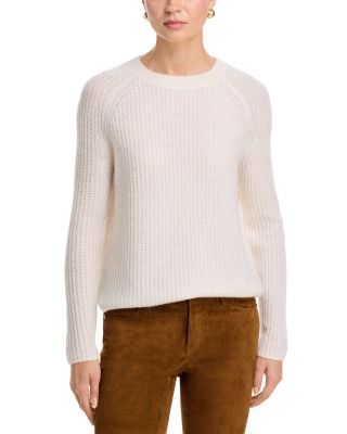 100% Cashmere Shaker Stitch Raglan Sweater - Exclusive