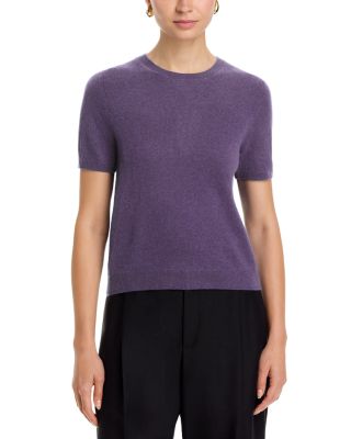100% Cashmere Short Sleeve Crewneck Sweater - Exclusive