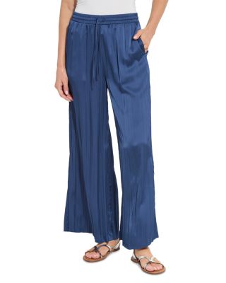 Packable Pleated Palazzo Pants
