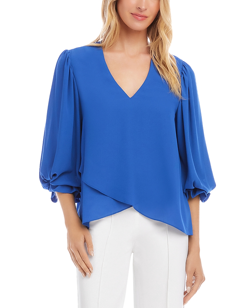 Karen Kane Layered Asymmetric Hem Top