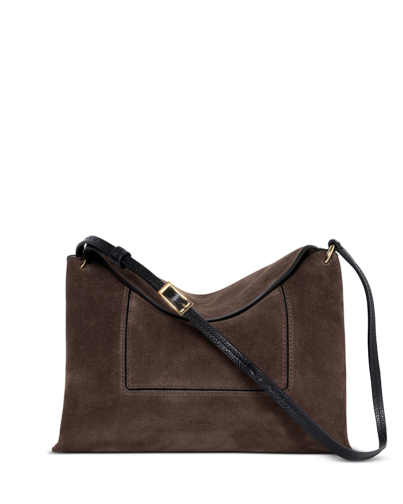 Wandler Penelope Small Slouch Palisander Suede Crossbody Bag