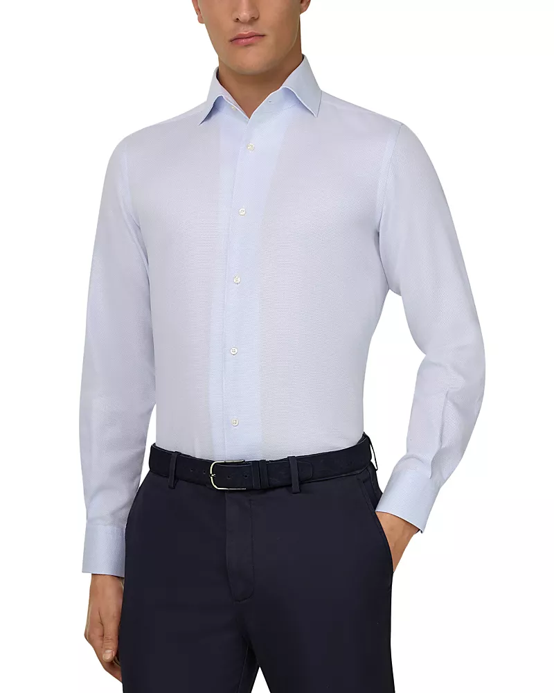 Boggi Milano Dobby Capri Collar Shirt