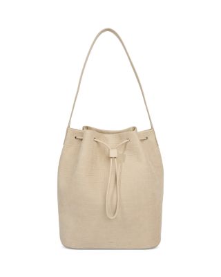 Sarai Embossed Leather Bucket Bag