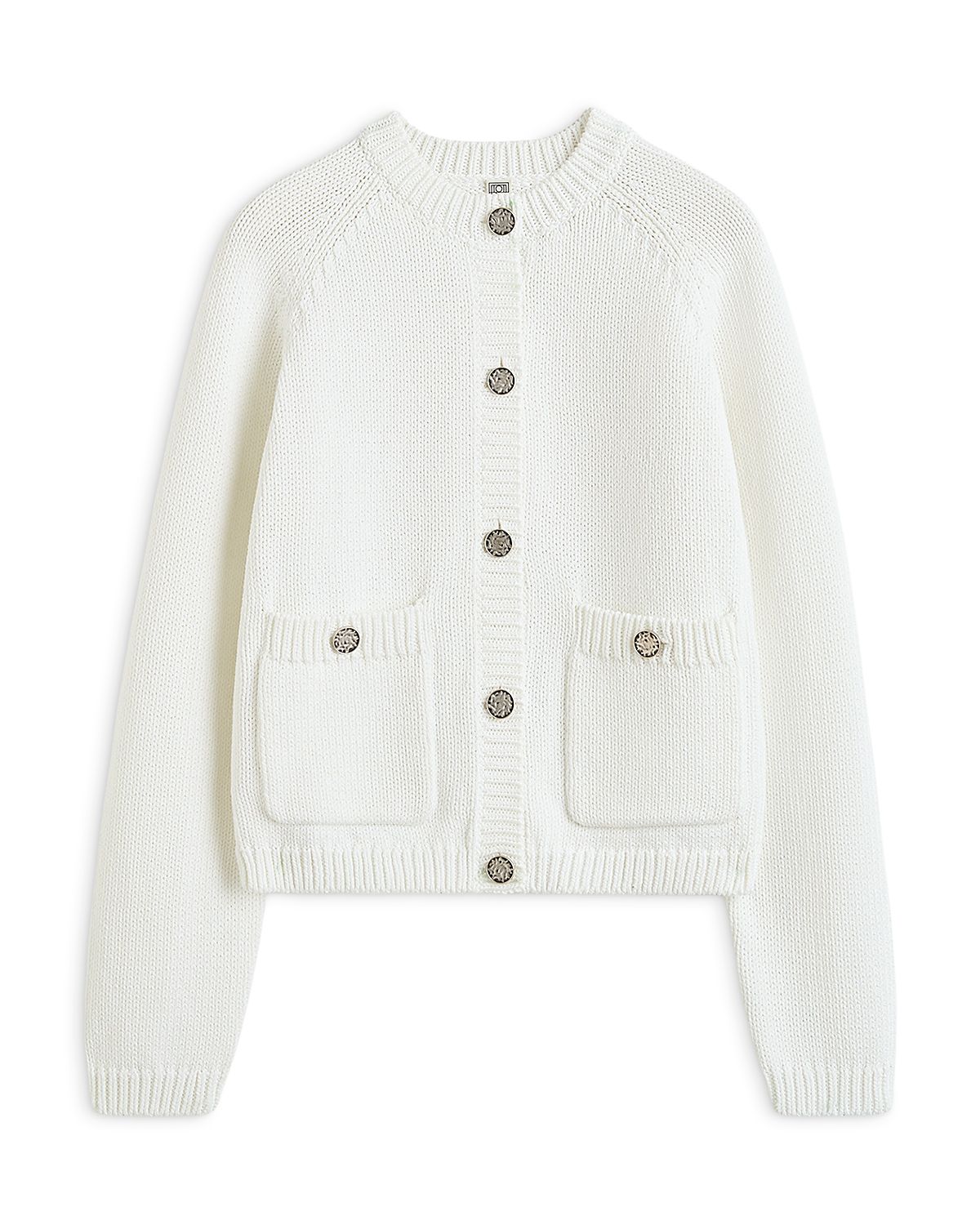 Toteme Hammered Button Cardigan Sweater